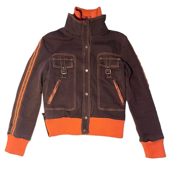 ONLY brown and orange canvas jacket - Picture 1 of 4